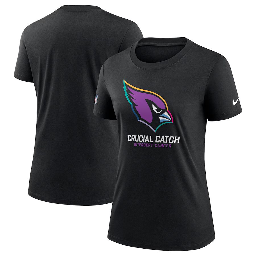 Women Arizona Cardinals 2024 Nike NFL black T shirts->nfl t-shirts->Sports Accessory